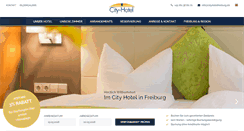 Desktop Screenshot of cityhotel-freiburg.de